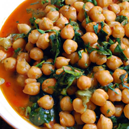 chickpea and spinach stew