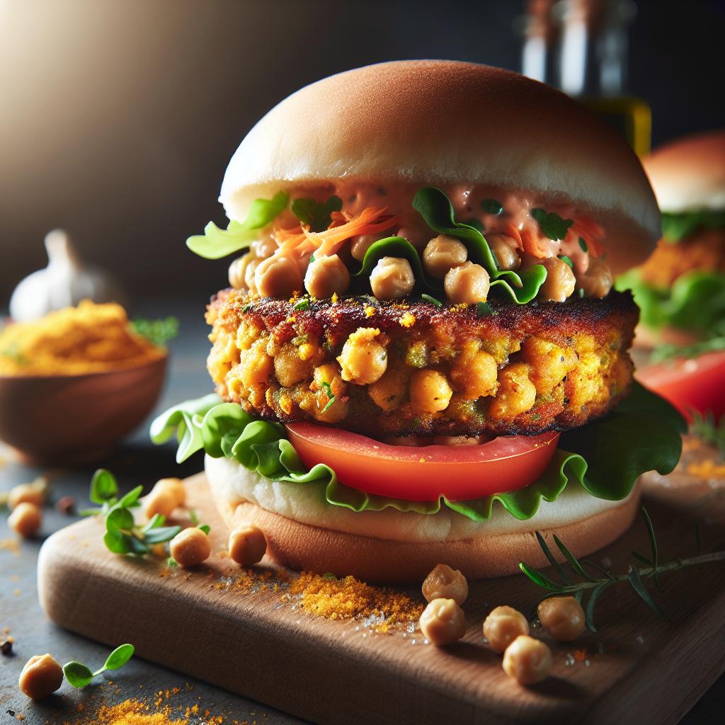 Chickpea Veggie Burgers