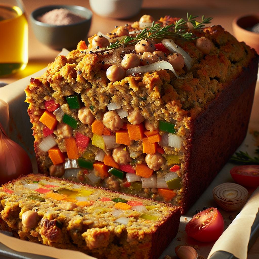 chickpea veggie loaf