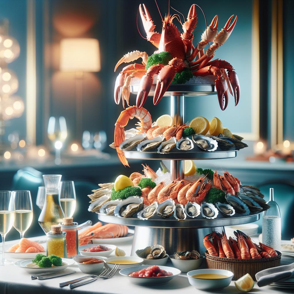 chilled seafood tower