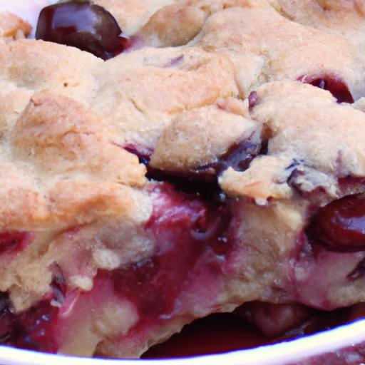 Chocolate Chip and Cherry Cobbler