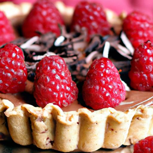 Chocolate Chip and Raspberry Tart