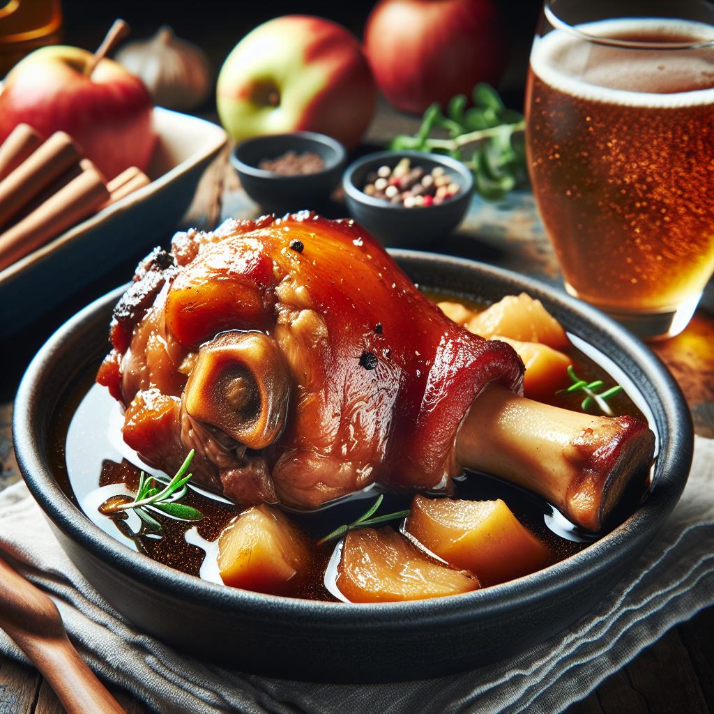 cider braised pork shank