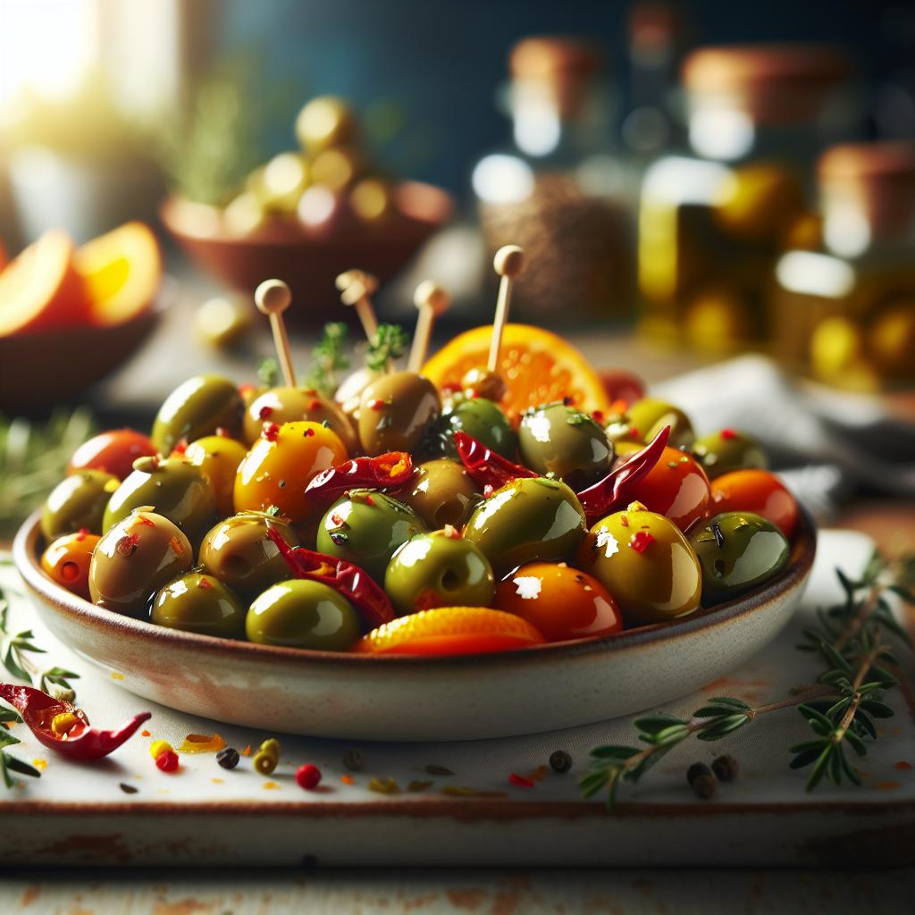 Citrus Marinated Olives