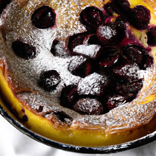 clafoutis aux cerises noires