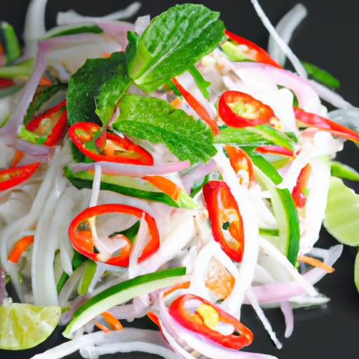 Cold Pastrami Rice Noodle Salad