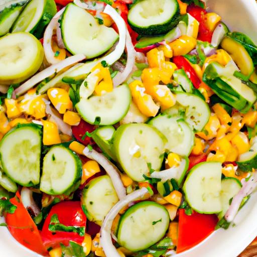 Corn and Cucumber Picnic Salad