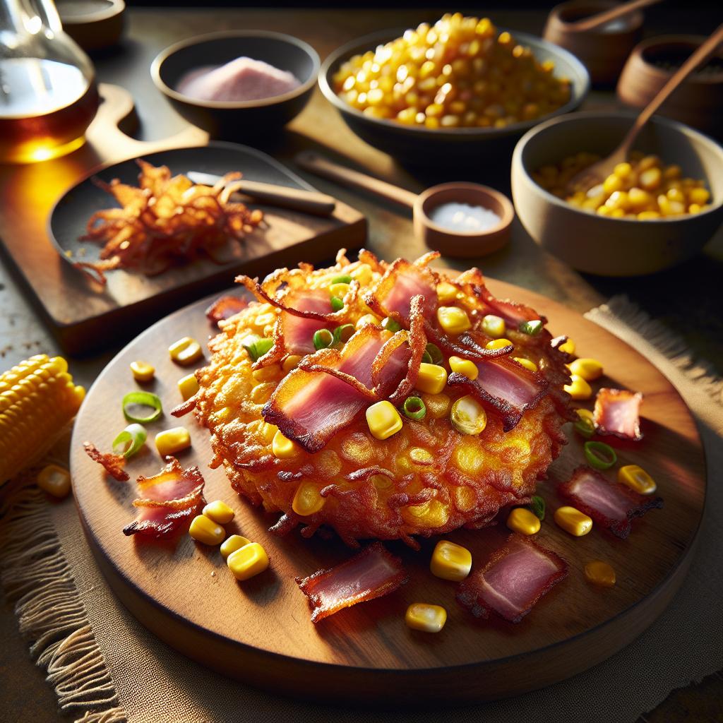 Corn and Ham Hock Fritters