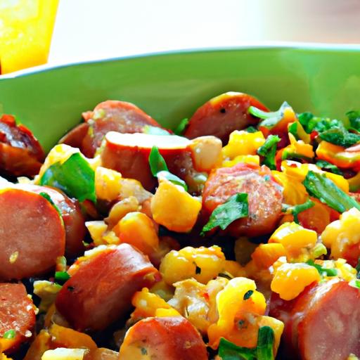 corn and sausage skillet