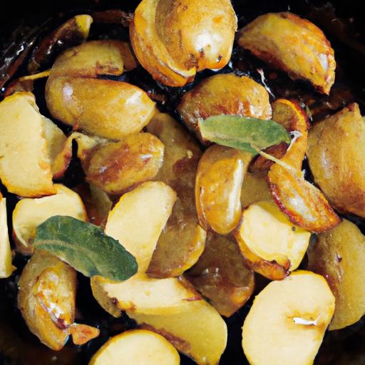 country potatoes with apple and sage