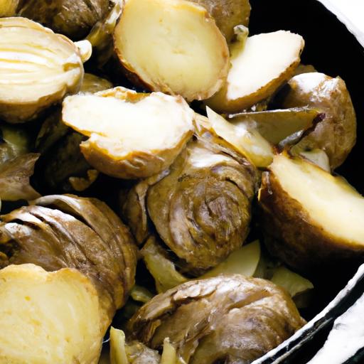 country potatoes with artichoke hearts