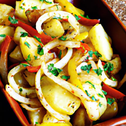 country potatoes with onions and peppers