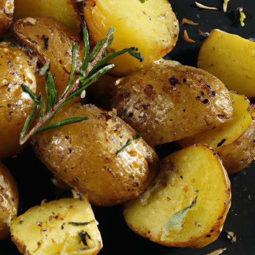 country potatoes with roasted garlic