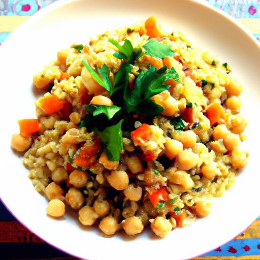 couscous with vegetables and chickpeas