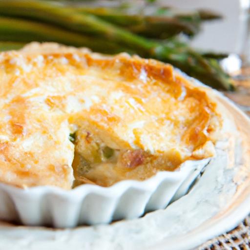 crab and asparagus quiche