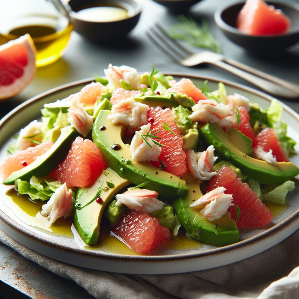 Crab and Avocado Salad with Grapefruit