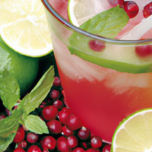 Cranberry Lime Italian Soda