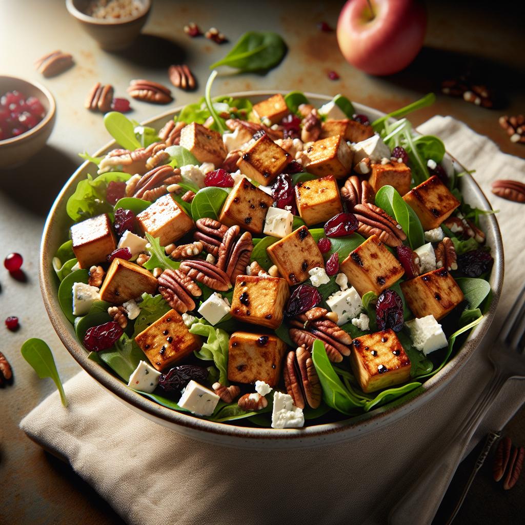 Cranberry Pecan Tempeh Salad