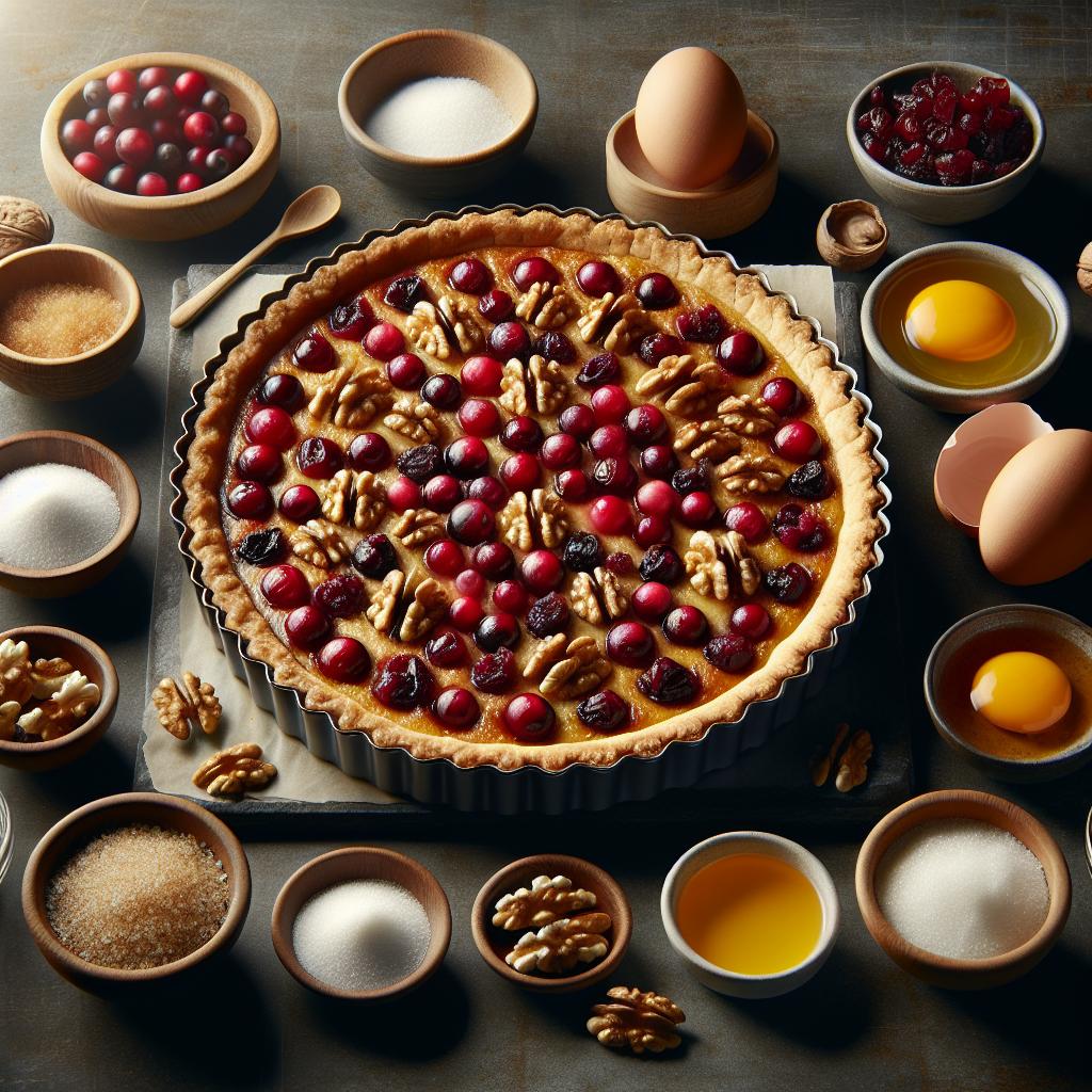 Cranberry Walnut Tart