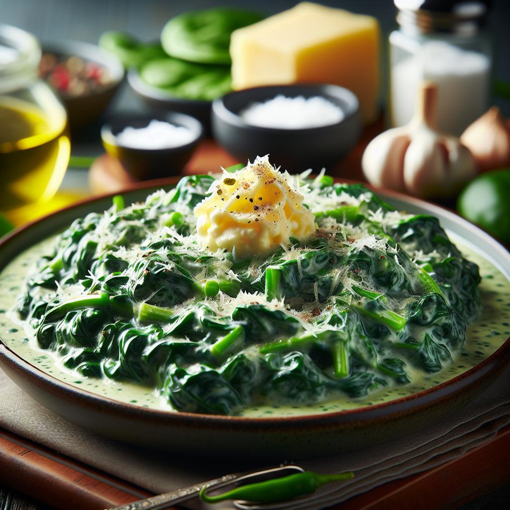 creamed spinach