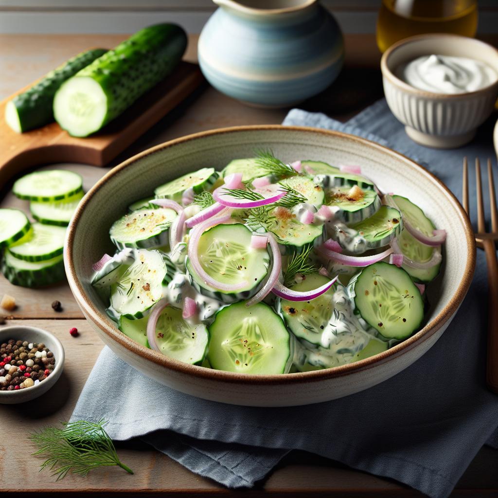 creamy cucumber salad