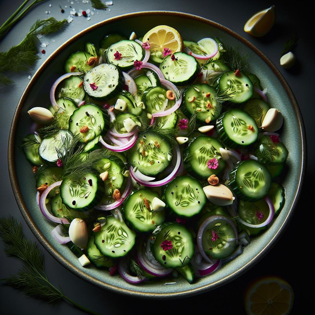 creamy dill cucumber salad