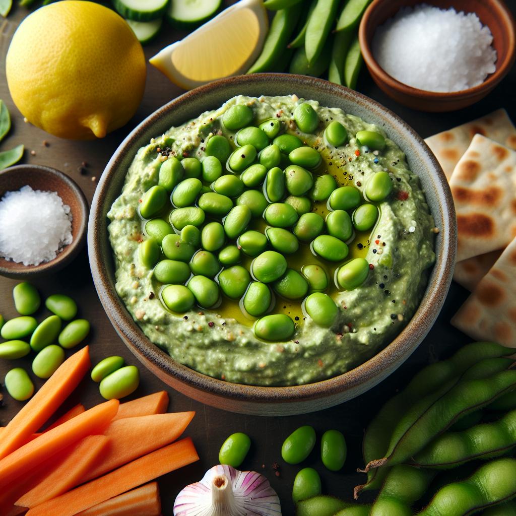 creamy edamame dip