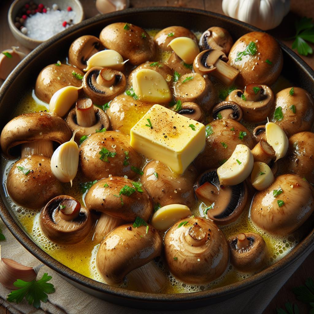 creamy garlic mushrooms