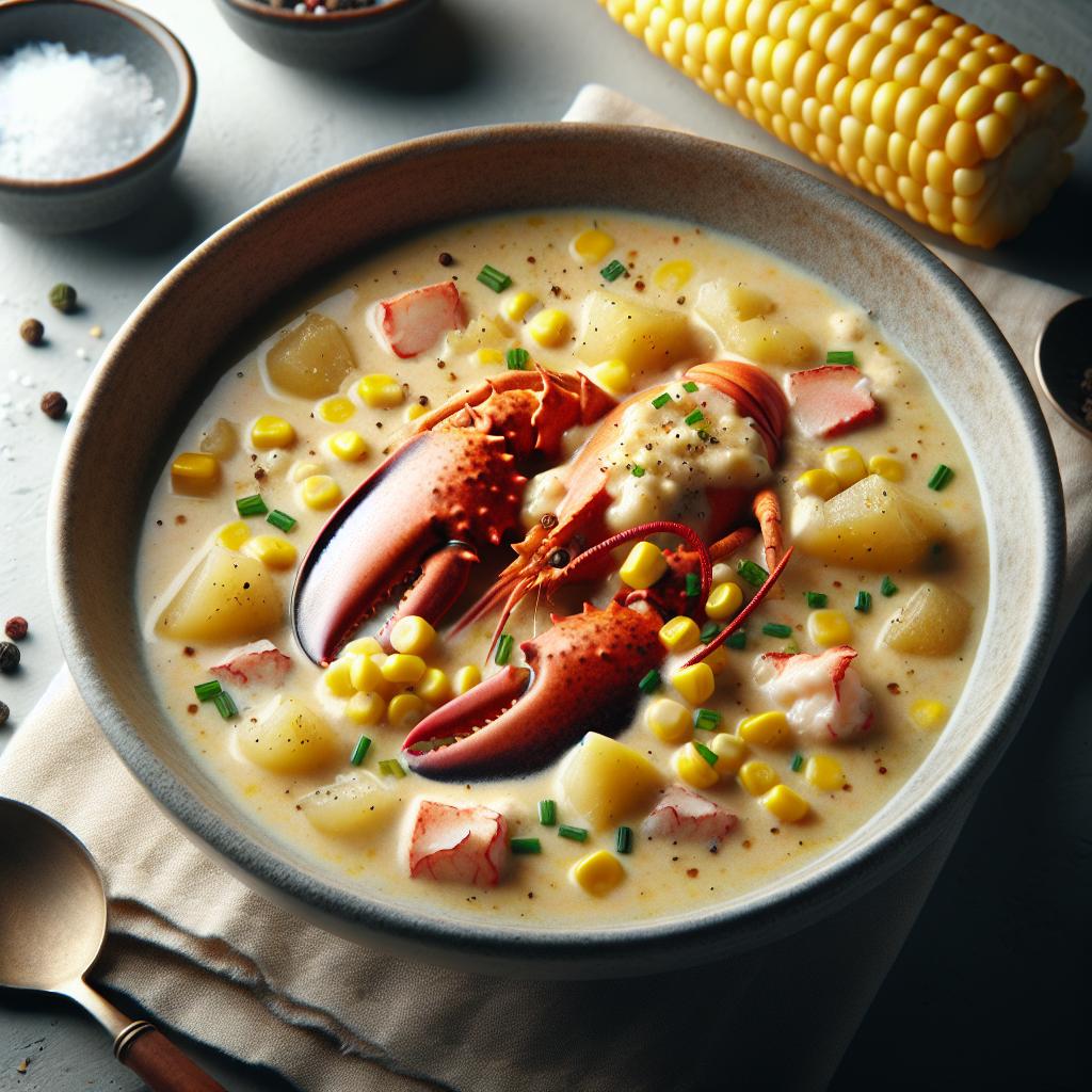 Creamy Lobster and Corn Chowder