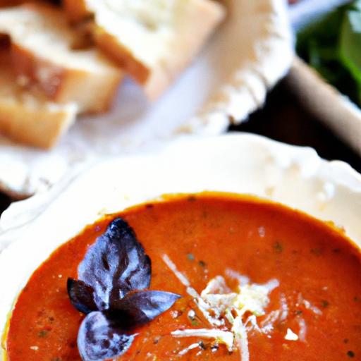 creamy tomato and parmesan soup