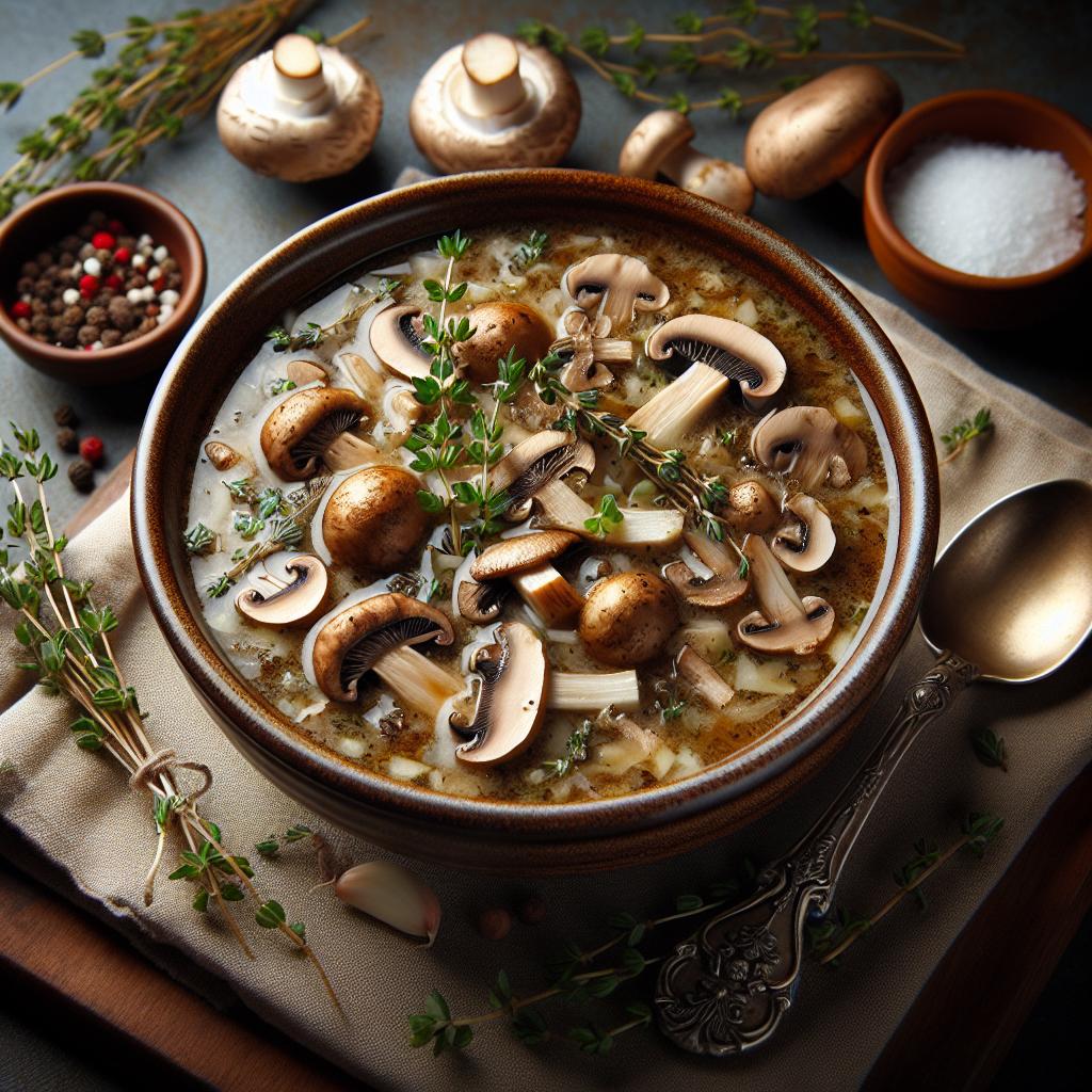 creamy wild mushroom soup