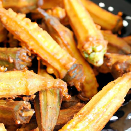 Crispy Cornmeal Okra and Corn