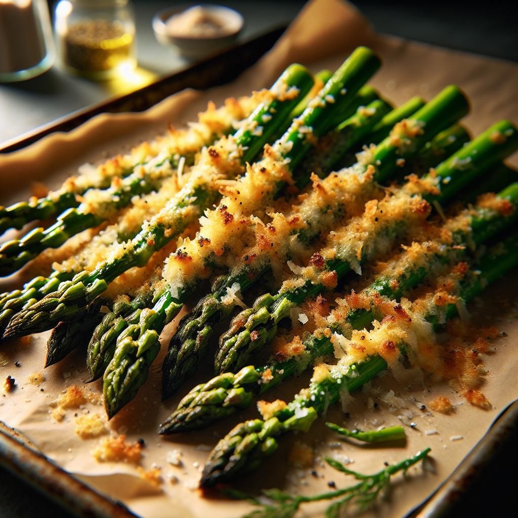 crispy parmesan asparagus