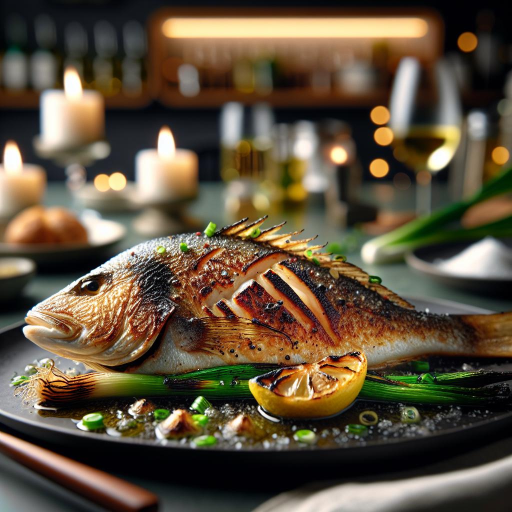 Crispy Skin Snapper with Charred Scallions