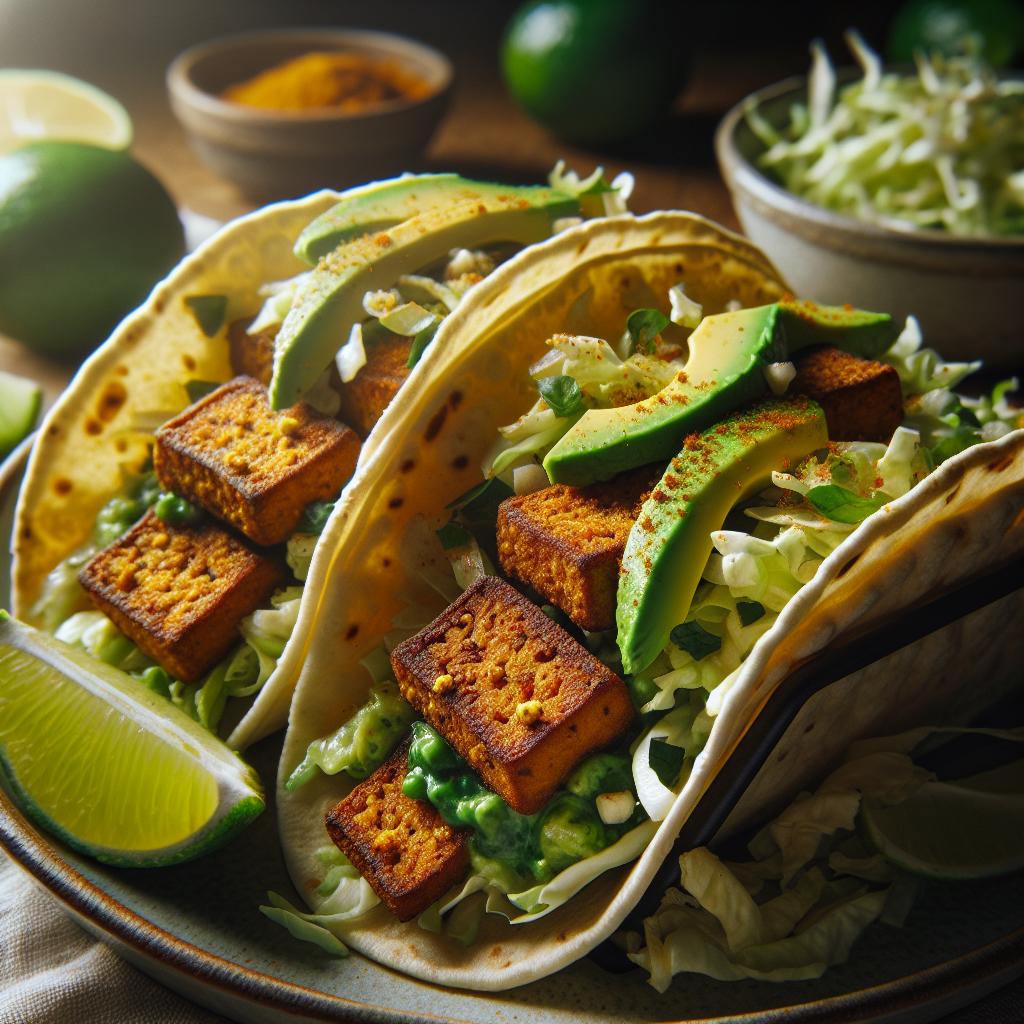 crispy tempeh fish tacos