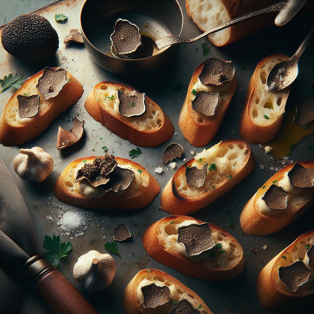 crostini with truffle cream