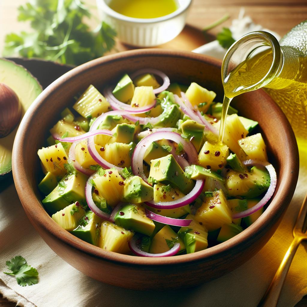 Cuban Avocado and Pineapple Salad