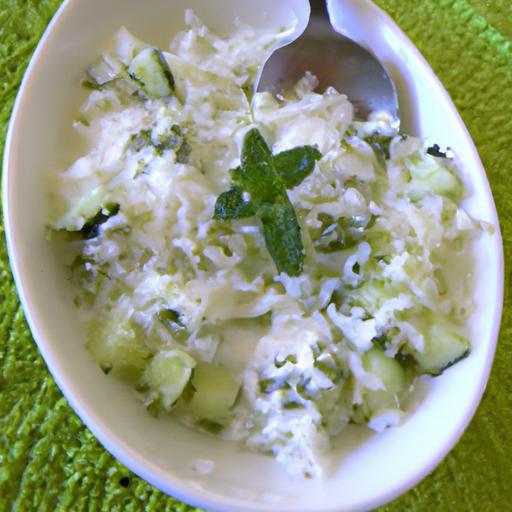 cucumber raita with basmati rice