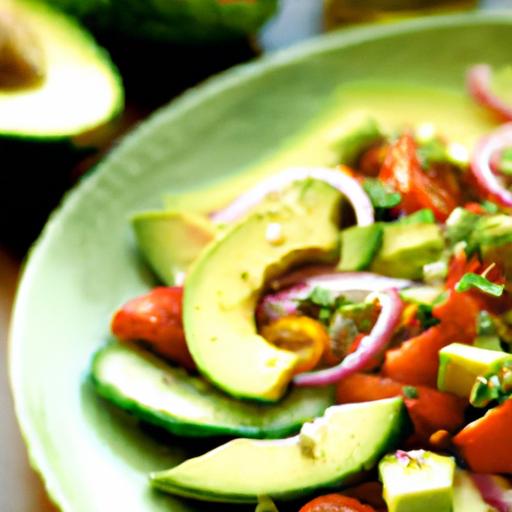 cucumber tomato avocado salad