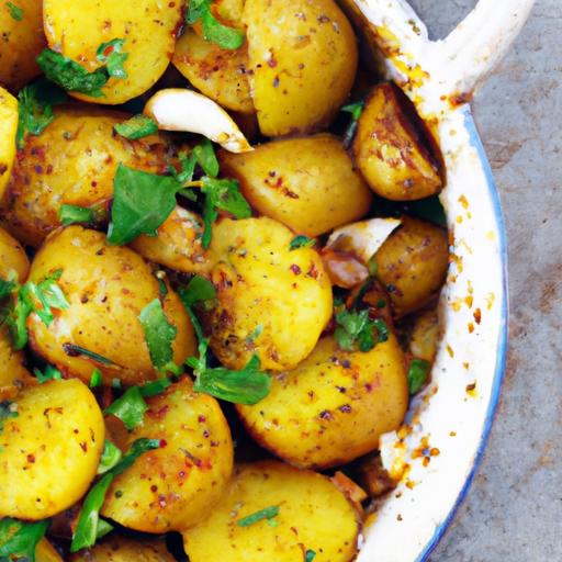 curry spiced country potatoes