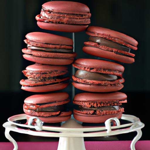 Dark Chocolate Chili Macarons