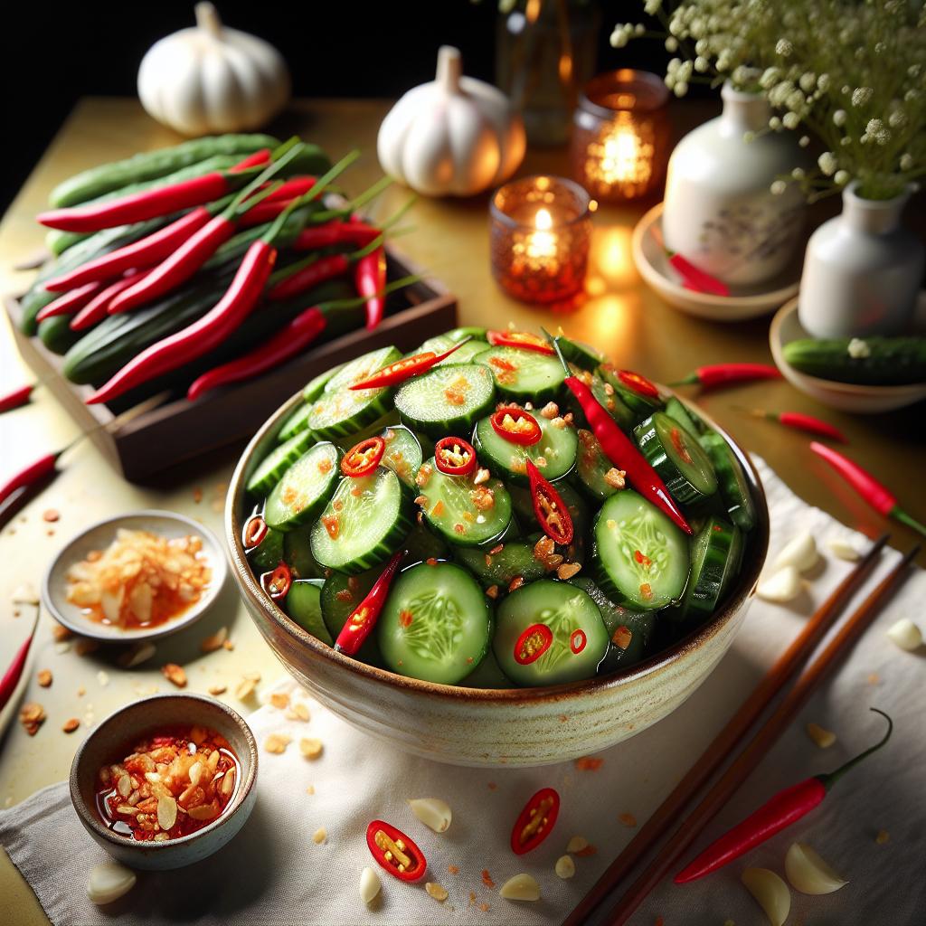 dua leo chua ngot (vietnamese pickled sweet and sour cucumber)