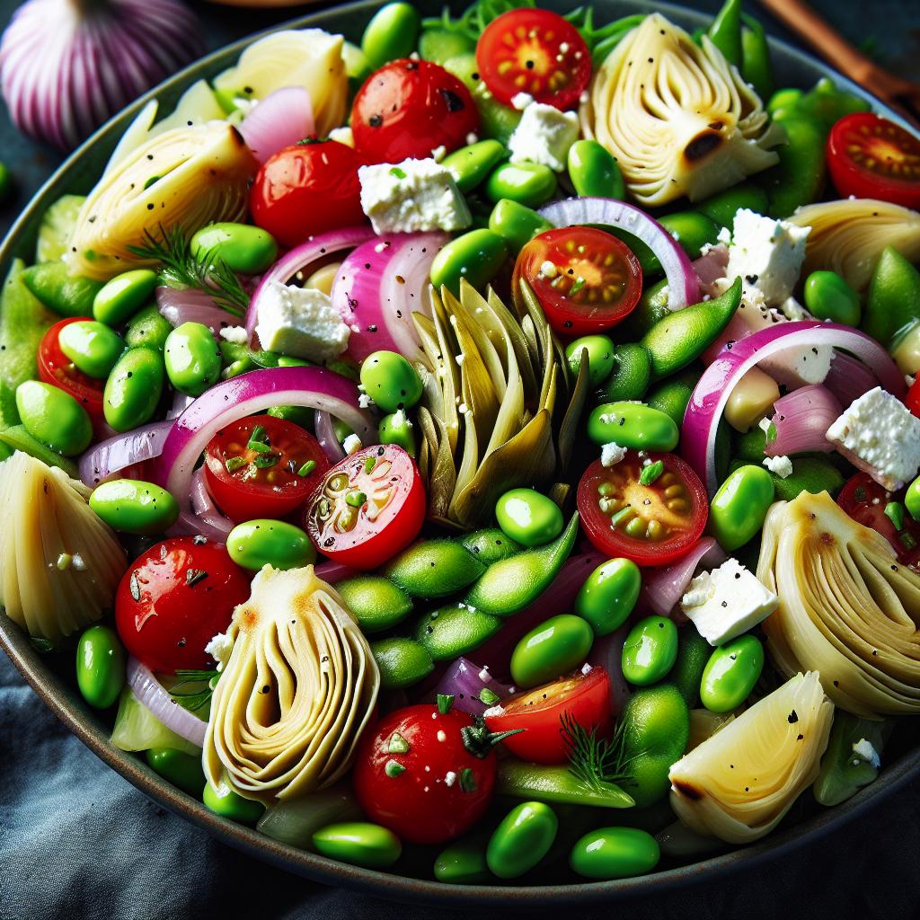 Edamame and Artichoke Salad