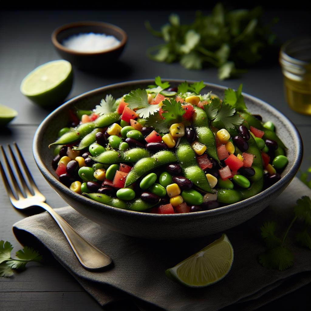 edamame and black bean salad