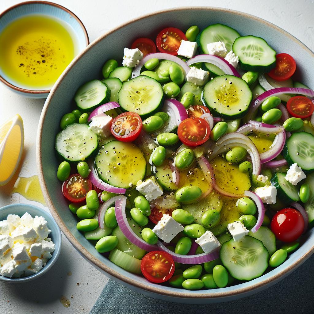 edamame and cucumber salad