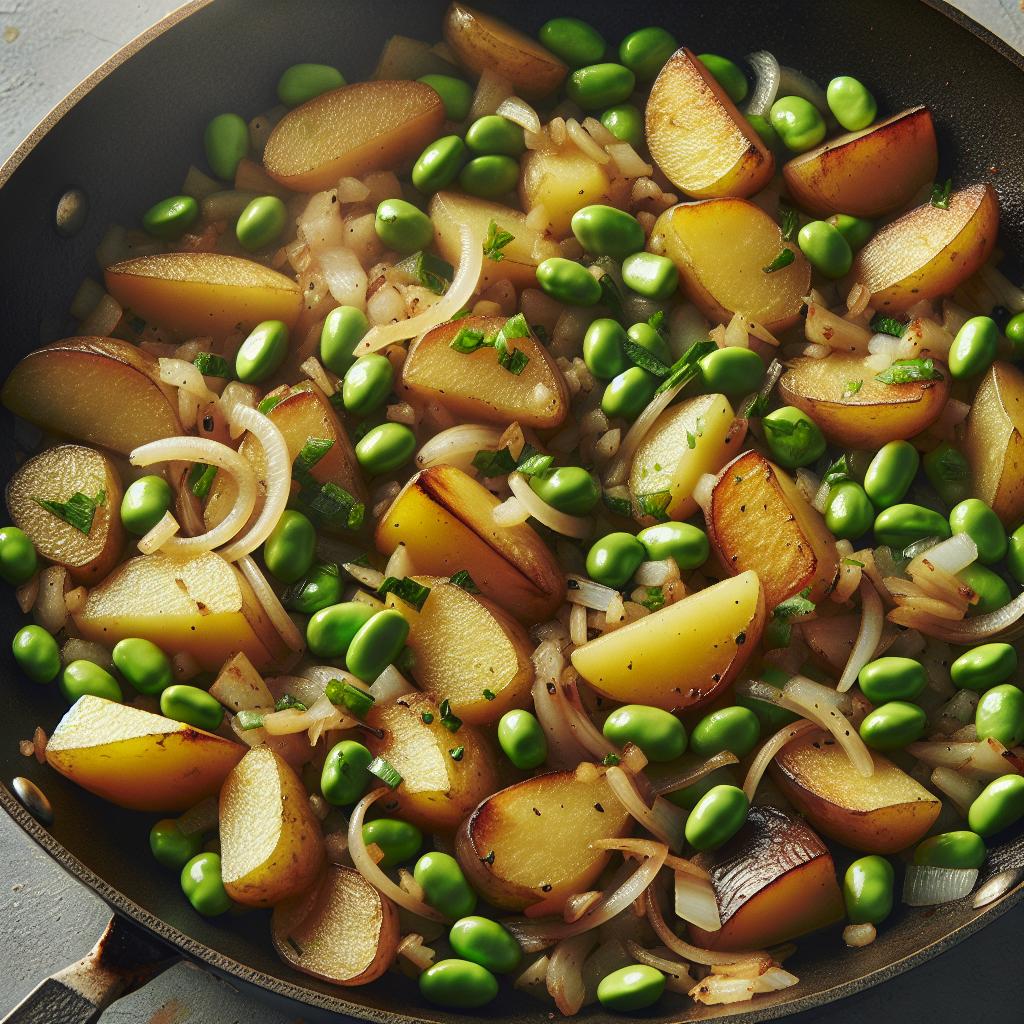 Edamame and Potato Hash