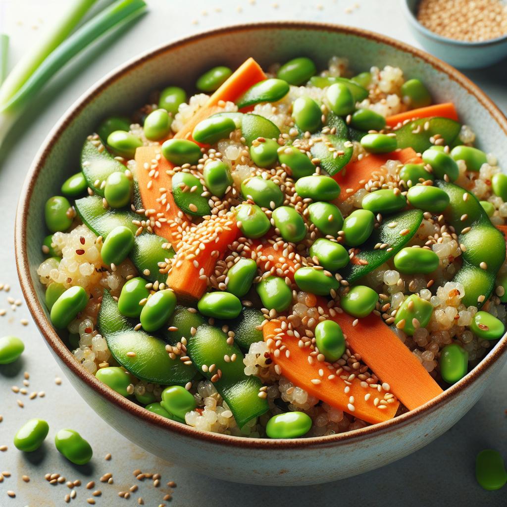 edamame and quinoa salad