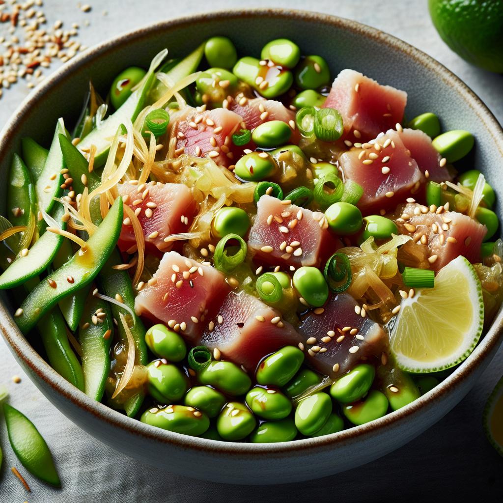 Edamame and Tuna Tartare