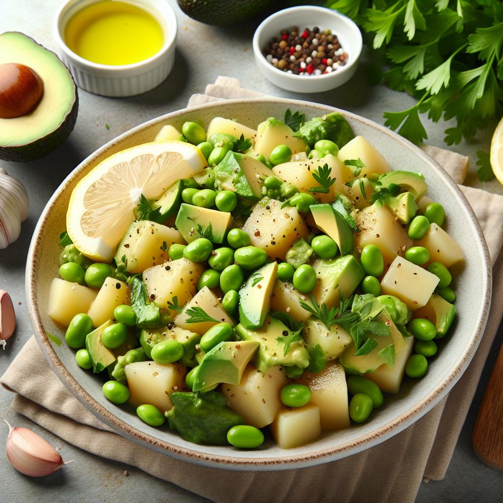 edamame avocado potato salad