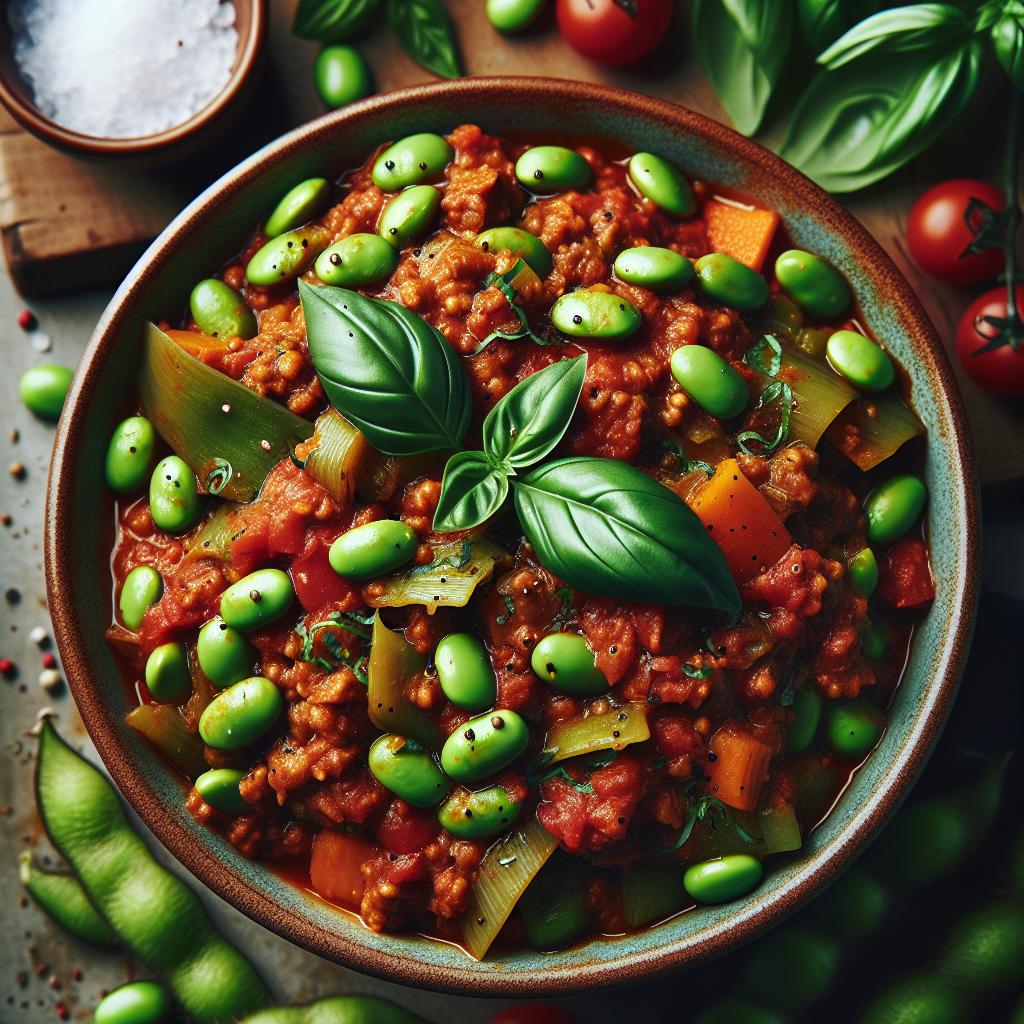 Edamame Bolognese Sauce